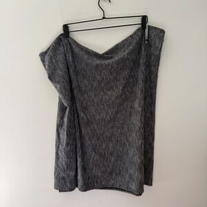 Lululemon Vinyasa Scarf Wrap Black White Space Dye Snap Convertible Poncho Shawl